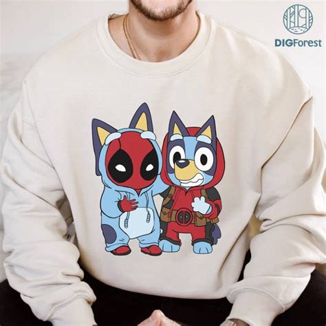 Bluey Deadpool Png Bluey Superhero Deadpool Shirt Bluey Deadpool 3