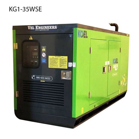 35kva Kirloskar Koel Igreen Diesel Generator Single Phase Manufacturer