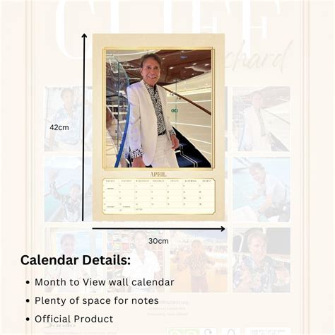 Cliff Richard A Posterkalender The Retail Market