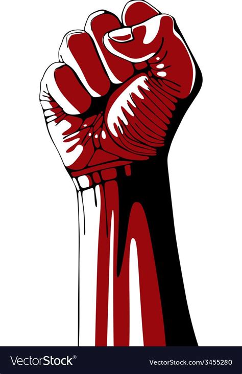 Clenched Fist Held High In Protest Vector Image On Vectorstock Fist