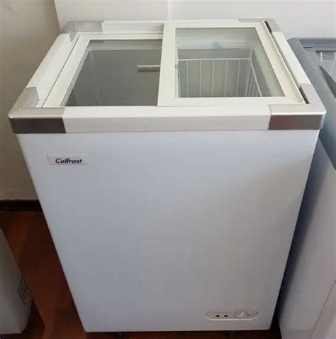 Celfrost Sliding Lid Flat Glass Top Freezer Ikg Ikg At