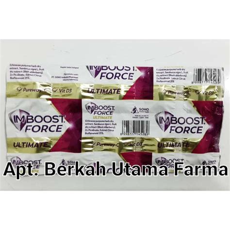 Jual Imboost Force Ultimate Strip Isi 10 Tablet Di Seller Apotek Berkah