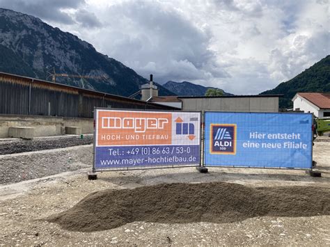 Spatenstich Aldi Ruhpolding Mayer Hoch Und Tiefbau Ihr