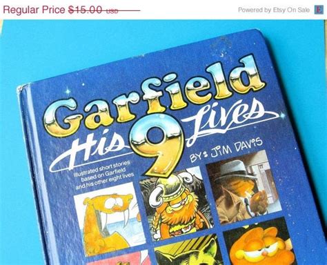 CLEARANCE 1984 Book Garfield His 9 Lives by TPBVintage on Etsy