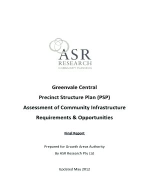 Fillable Online Precinct Structure Plan PSP Fax Email Print PdfFiller