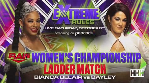 Wwe Extreme Rules Match Card Bianca Belair Vs Bayley Youtube