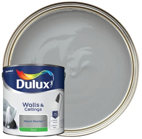 Dulux Silk Emulsion Paint Warm Pewter 25l Uk