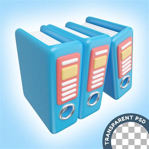 Premium PSD Binder 3d Illustration Icon