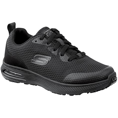 Skechers Jenny Womens Black Soft Toe Non Slip Athletic Shoe