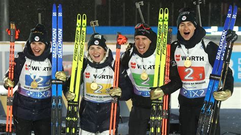 MONDIAUX BIATHLON 2024 Irrésistibles les Bleus sacrés champions du