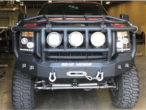 Road Armor Stealth Front Winch Bumper W Titan Ii Intimidator Guard