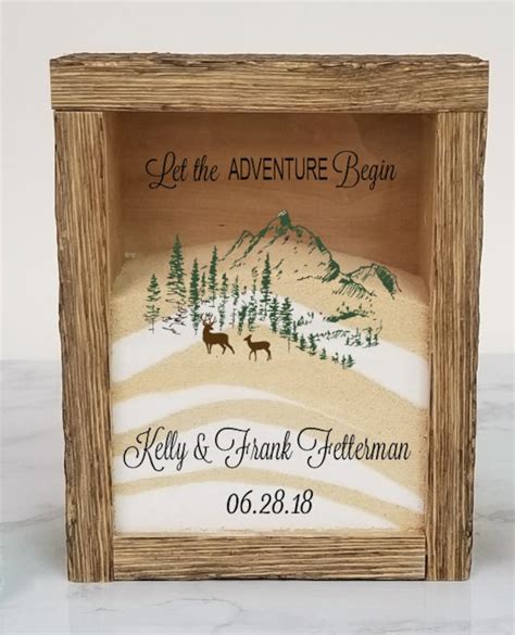 Rustic Unity Sand Ceremony Set Shadow Box Unity Candle Etsy Canada