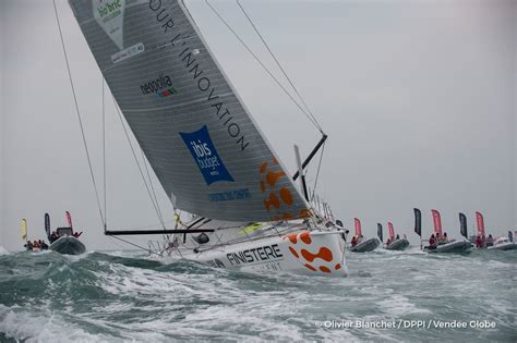 Vendée Globe Jean le Cam 6e aux Sables d Olonne sur Finistère Mer