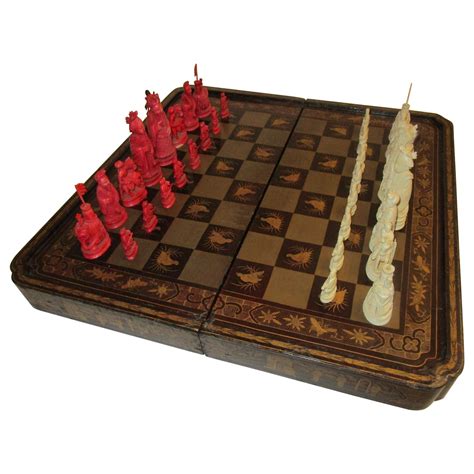 Vintage Chinese Chess Set Games And Puzzles