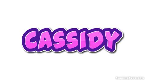 Cassidy Logo Herramienta De Diseño De Nombres Gratis De Flaming Text