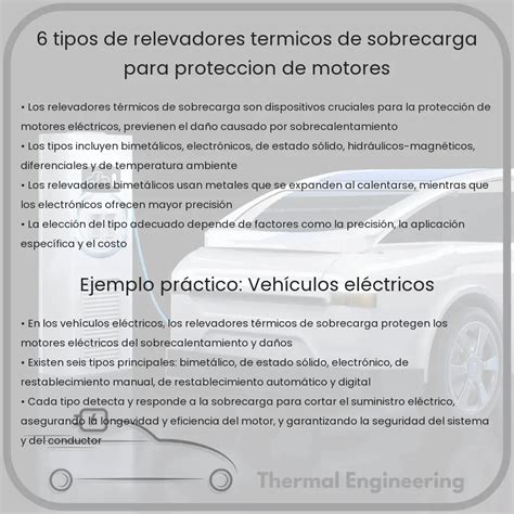 6 Tipos de Relevadores Térmicos de Sobrecarga para Protección de Motores