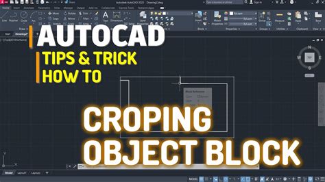 AutoCAD Cara Croping Objek Block Atau Xref Tutorial Bahasa Indonesia