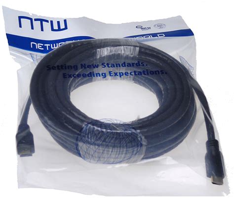 Ntw 75 Ft True Plenum Hdmi Cable Cmp Rated 24 Awg Gold Plated