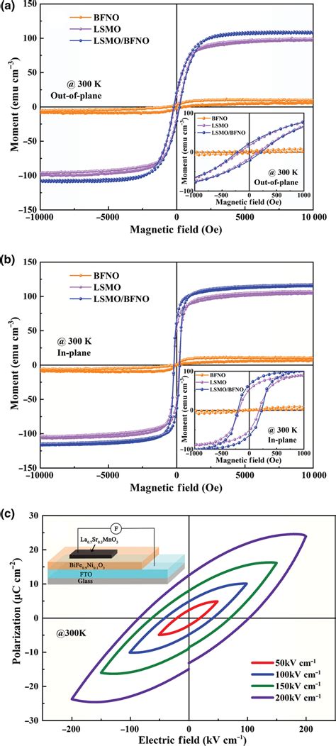 Room Temperature Magnetic Hysteresis Loops Of The LSMO Layer The BFNO