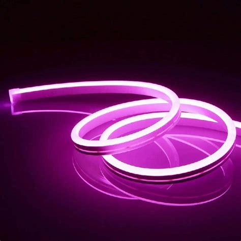 Cinta Led Neon Flexible Morada Rollo 5m 12v