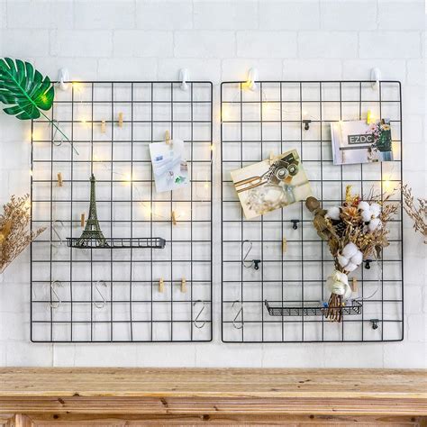 EZDC Matte Black Wire Wall Grid Set With Photo Morocco Ubuy