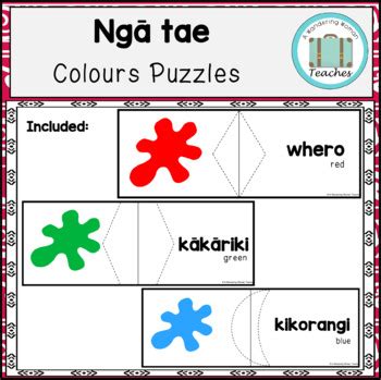 Te Reo M Ori Colours Ng Tae Bundle By A Wandering Woman Teaches