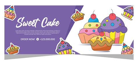 Bakery template banner design 39434628 Vector Art at Vecteezy