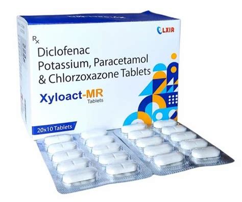 Xyloact Mr Diclofencac Potassium 50mg Paracetamol325mg