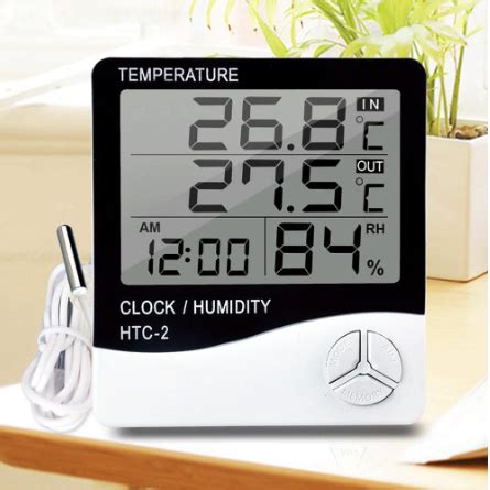 Termo Higrometro Medidor Temperatura Umidade Sensor Externo Shopee Brasil