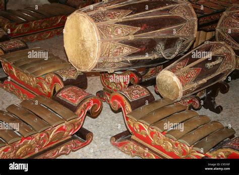 Gamelan Musical Instruments Stock Photo Alamy