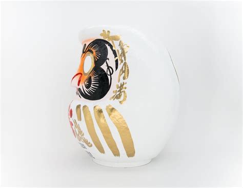 Personalized White Jumbo Daruma Doll We Love Daruma