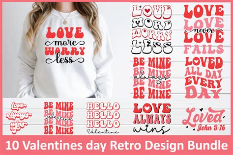 Valentines Day Retro Design Bundle Graphic By Smart Design · Creative