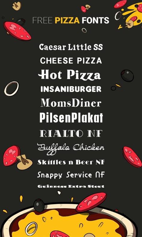 Best Free Food Font Collection 2020 - MonsterPost