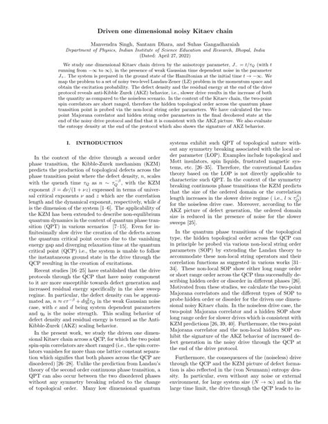 PDF Driven One Dimensional Noisy Kitaev Chain