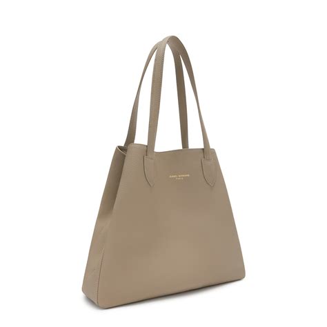 Isabel Bernard Mala Shopper De Couro De Vaca Taupe Ib