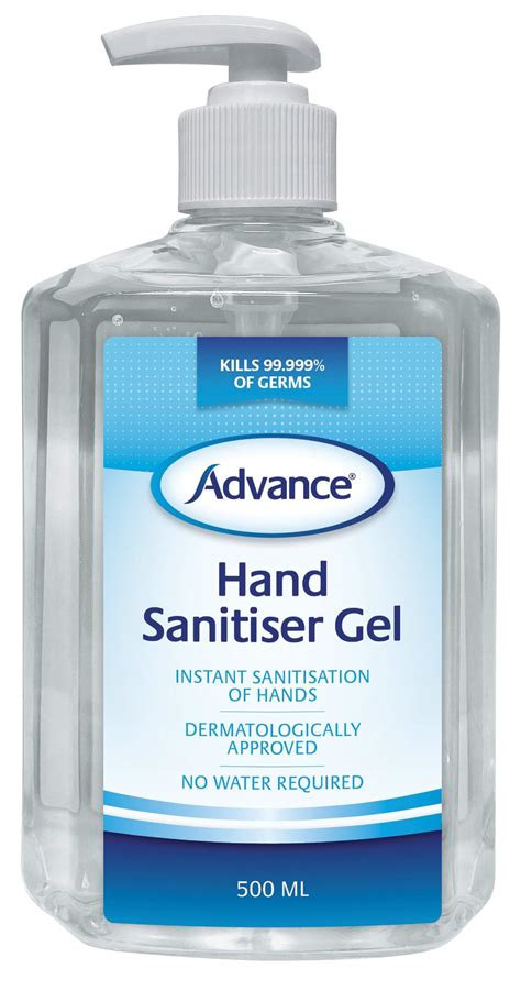 Hand Sanitiser Gel 70 Alcohol 500ml 3 Months