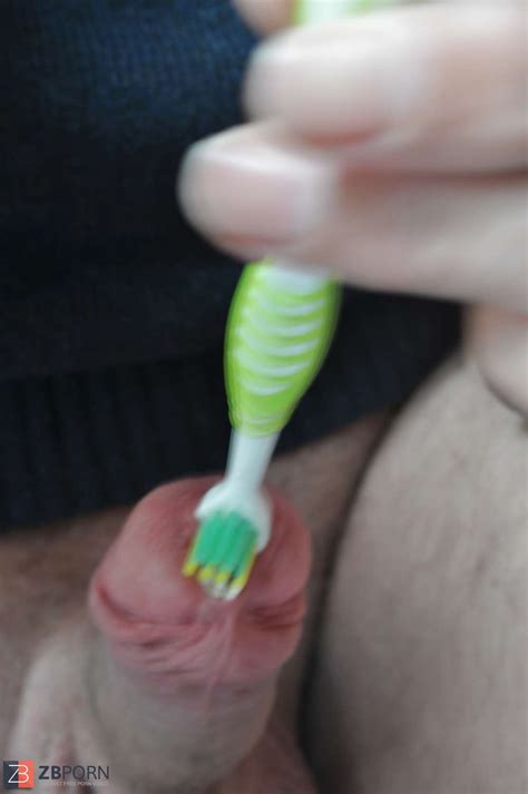 Urethra Play Toothbrush Head And Salami Rings ZB Porn