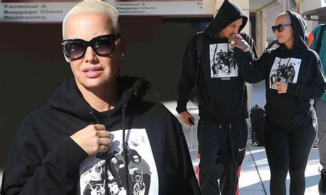 Amber Rose And New Beau Alexander Edwards Walk Hand In Hand While