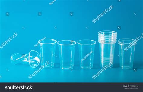 Single Use Plastic Cup Concept Recycling Stock Photo 1577397496