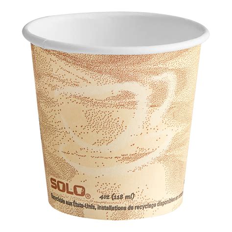 Solo Mistique Oz Single Sided Poly Paper Hot Cup Case