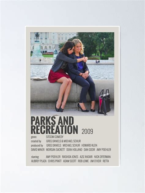 Leslie Knope And April Ludgate Parks And Rec Poster Poster For Sale By Dlagrimas Redbubble