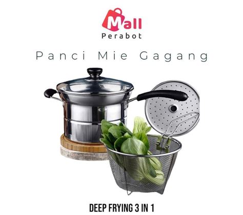 Mall Perabot Deep Fryer Panci In Cooking Pot Kukus Goreng