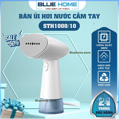 Bàn Ủi Hơi Nước Cầm Tay Philips STH1000 10 Công Suất 980W Thiết Kế