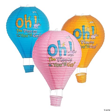 Dr Seuss™ Oh The Places Youll Go Hot Air Balloon Hanging Lanterns Fun Express