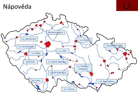 Jezera V čr Mapa MAPA