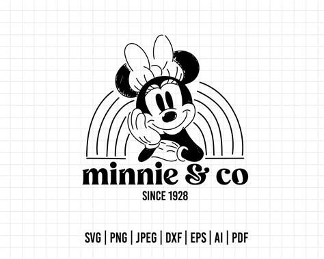 Cod352 Minnie Mouse And Co Svg Disney Svg Mickey Svg Minnie Svg Sil