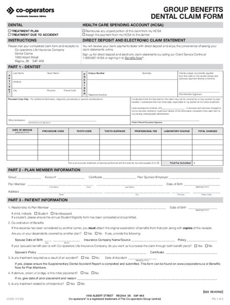 Fillable Online GROUP BENEFITS DENTAL CLAIM FORM Dental Claim Form Fax