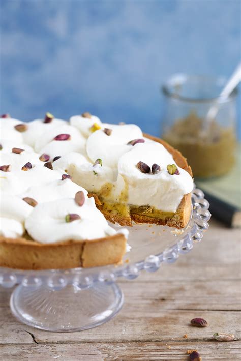 Tarte pistache fleur d oranger Recette pâtissière Un déjeuner de