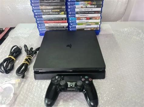 Playstation Ps Slim Controle Console De Videogame Sony Usado