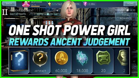 Injustice 2 Mobile One Shot Boss Power Girl Rewards Ancient